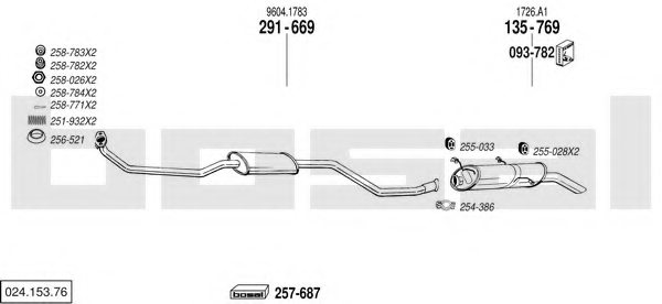 BOSAL 024.153.76 Exhaust System